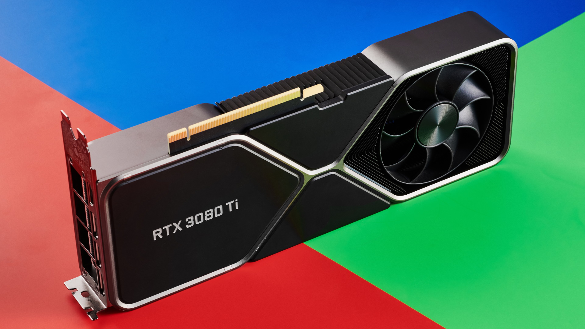 Nvidia GeForce RTX 3080 Ti on a bright background.