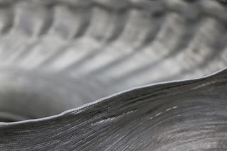 An up-close look at 3D-printed material at Relativity Space.