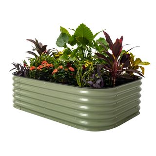 Vego raised bed in olive green