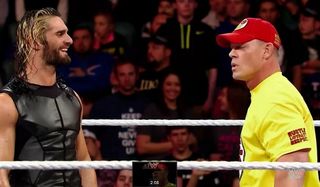 Seth Rollins and John Cena