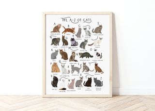 Cat poster, from £14, Etsy