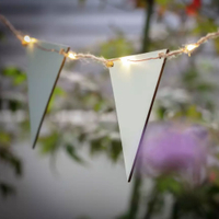 Habitat 20 Warm White Bunting LED Solar String Lights | £15 at Argos