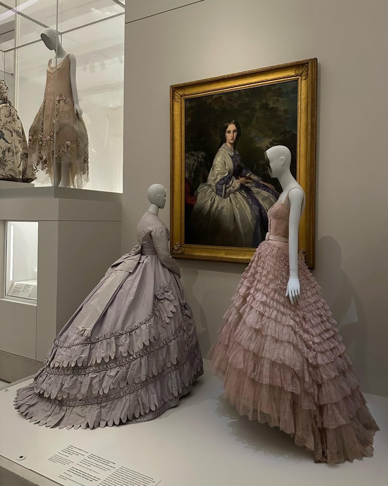 Costume Art exhibit at the Metropolitan Museum of Art.
