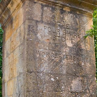 The Four Shire Stone near Moreton in Marsh.