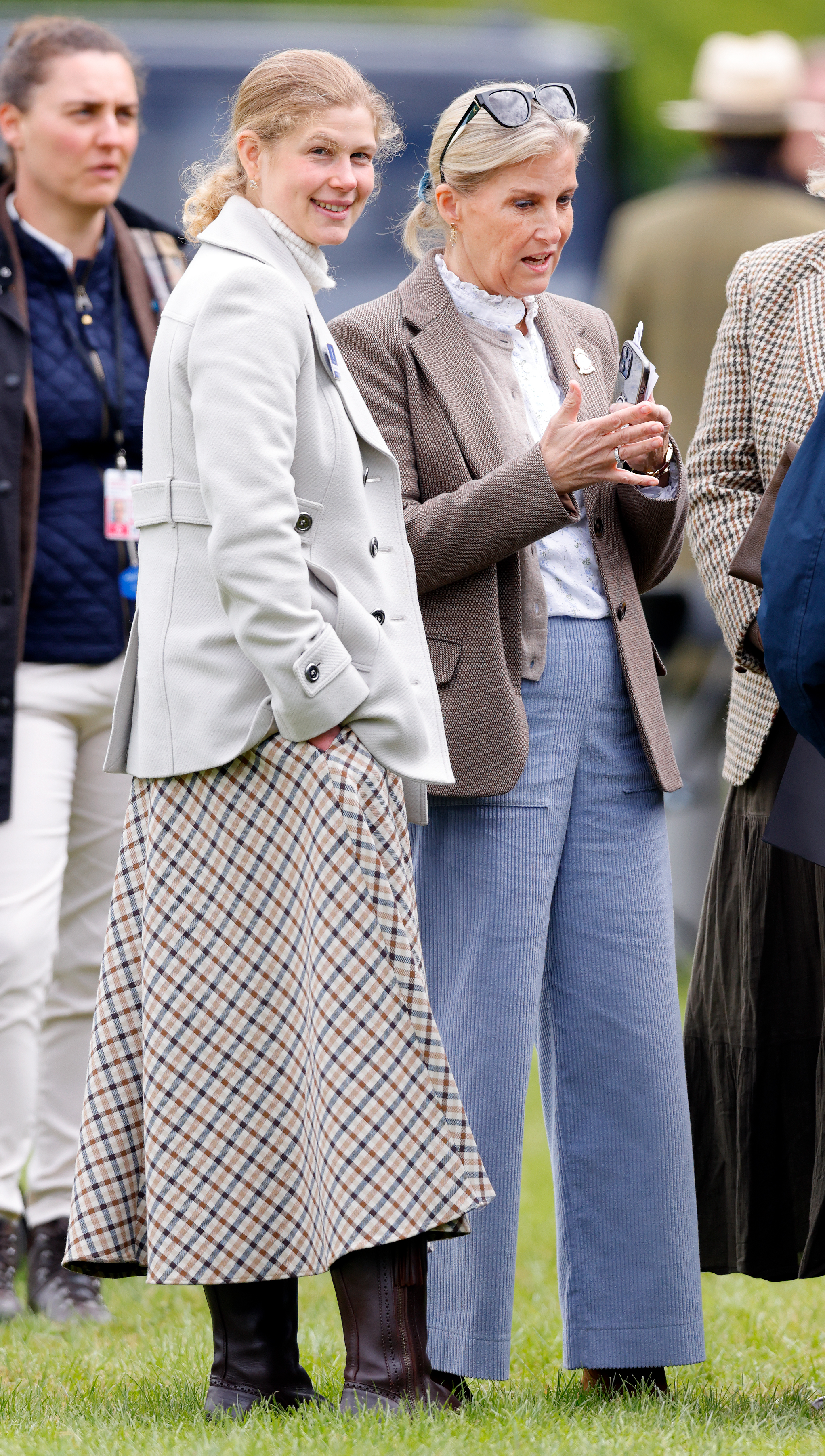 Duchess Sophie and Lady Louise standing next to each other outside