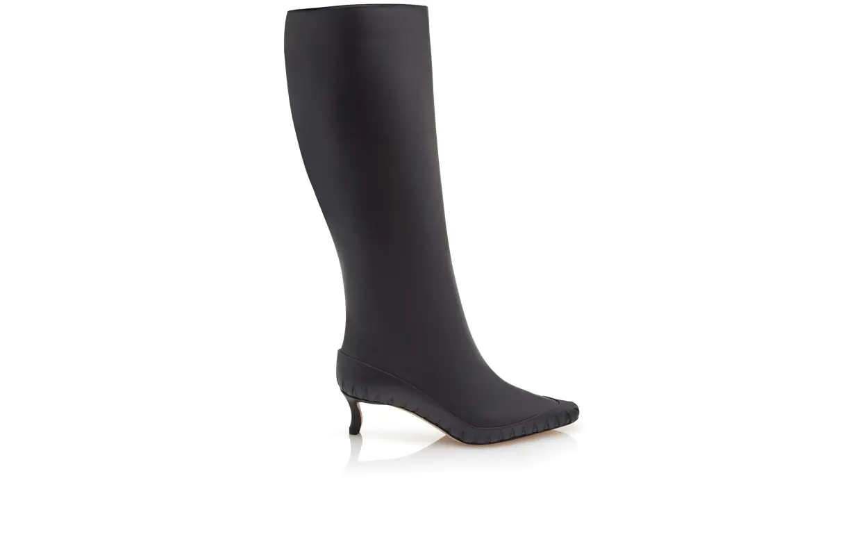 Manolo Blahnik black tall boots
