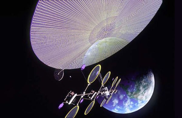 This giant disk floating in space isn&#039;t a UFO. It&#039;s a power generator, harvesting energy from the Sun for a variety of uses back on Earth. Such space-based solar power generators have many applications, not just on Earth, but also in space. 