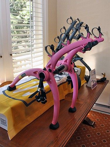Saris also has two special-edition Bones racks: one in pink to benefit breast cancer research and the other one to benefit leukemia patients.