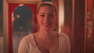 A screenshot of Lili Reinhart smiling as Betty in Riverdale.