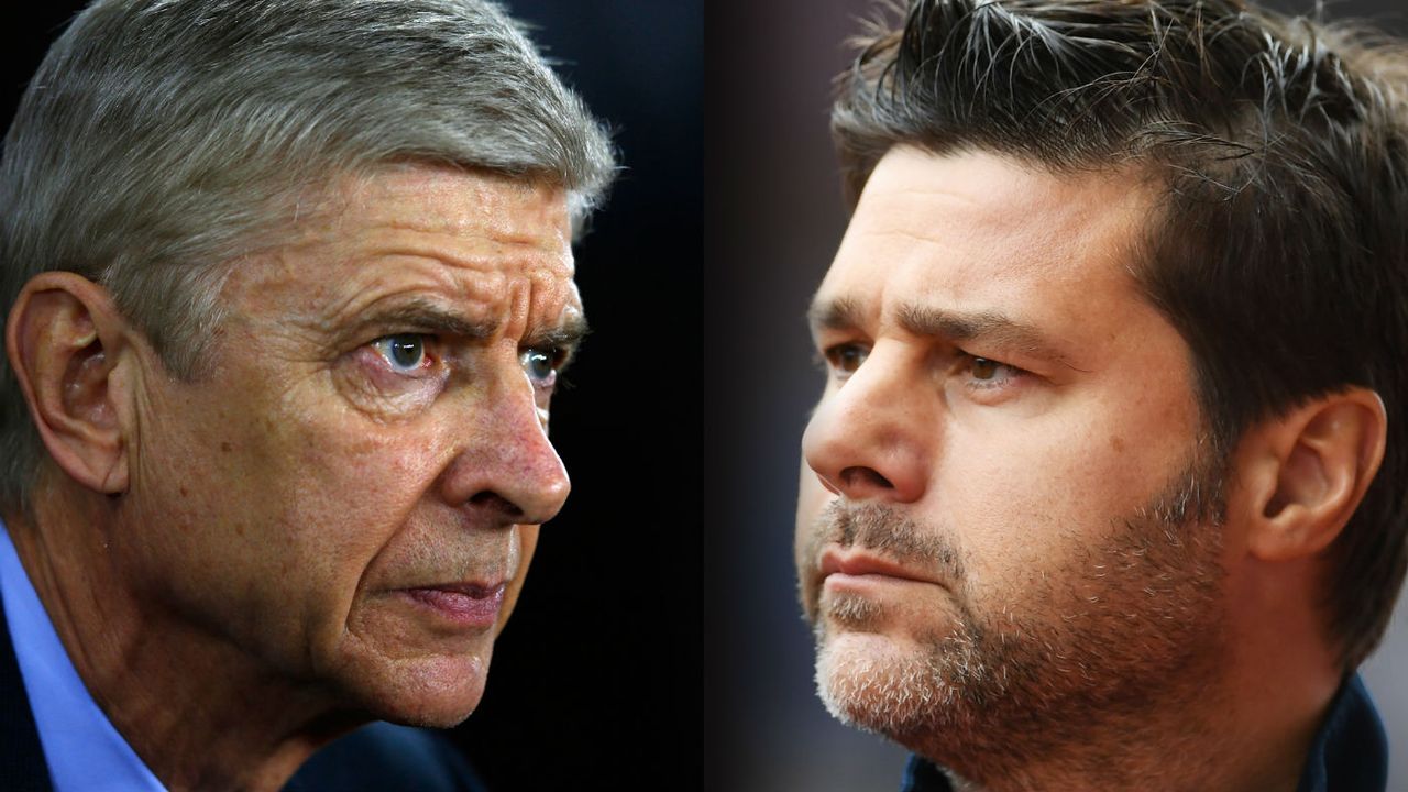 Arsenal vs Tottenham Arsene Wenger Mauricio Pochettino