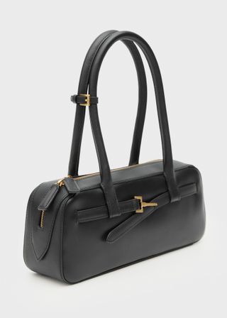 Leather Bowling Bag With Buckle - Women | Mango Usa