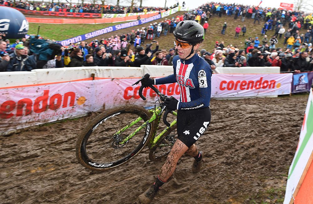 Kaitlin Keough at Valkenburg Cyclo-cross World Championships 2018