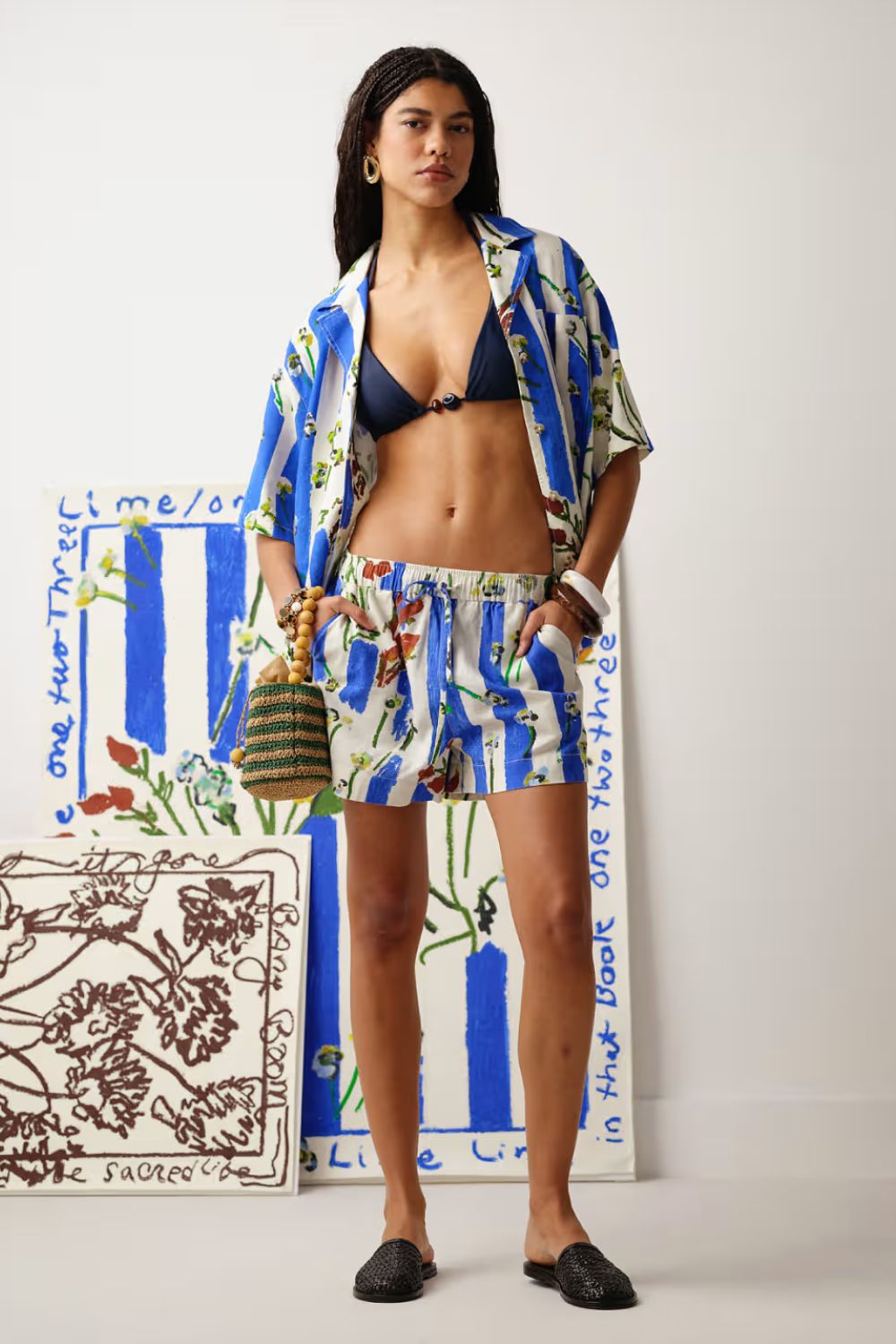 TOPSHOP, High Rise Linen Short