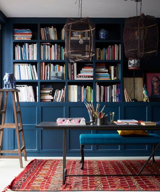 styling a bookcase with books and accessories