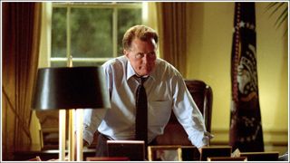A production still from The West Wing with Martin Sheen