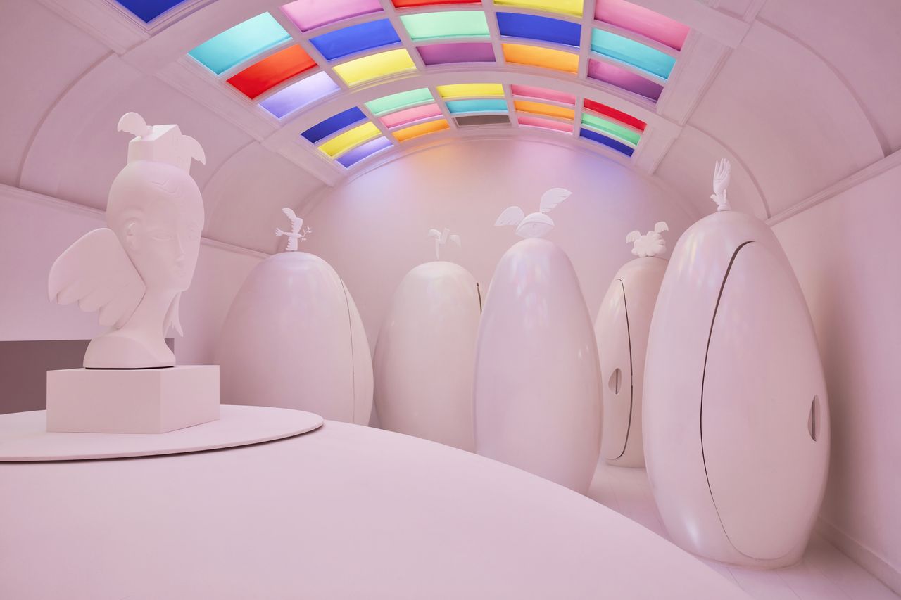 Interiors of sketch London on the occasion of the Dreamscapes exhibition