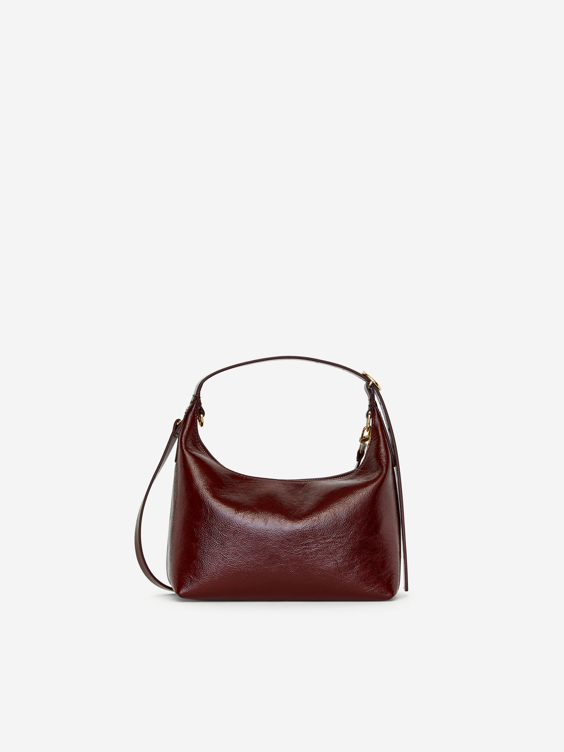 Boxy Leather Bag 
 Burgundy 
 Women 
 Arket Gb