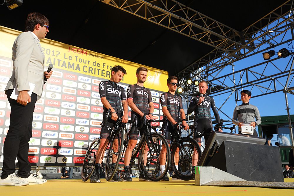 Team Sky at the Saitama criterium