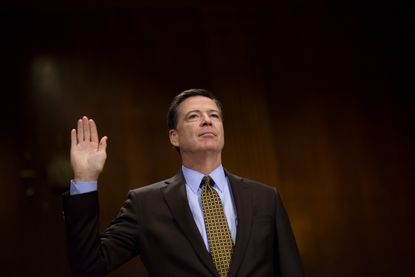 James Comey testifies in front of the Senate Judiciary Committee