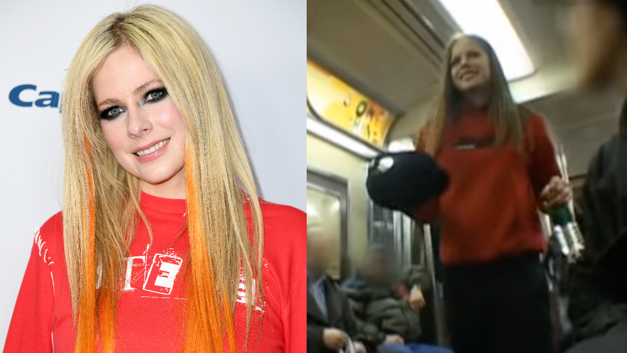 Watch Avril Lavigne busking on a subway | Louder