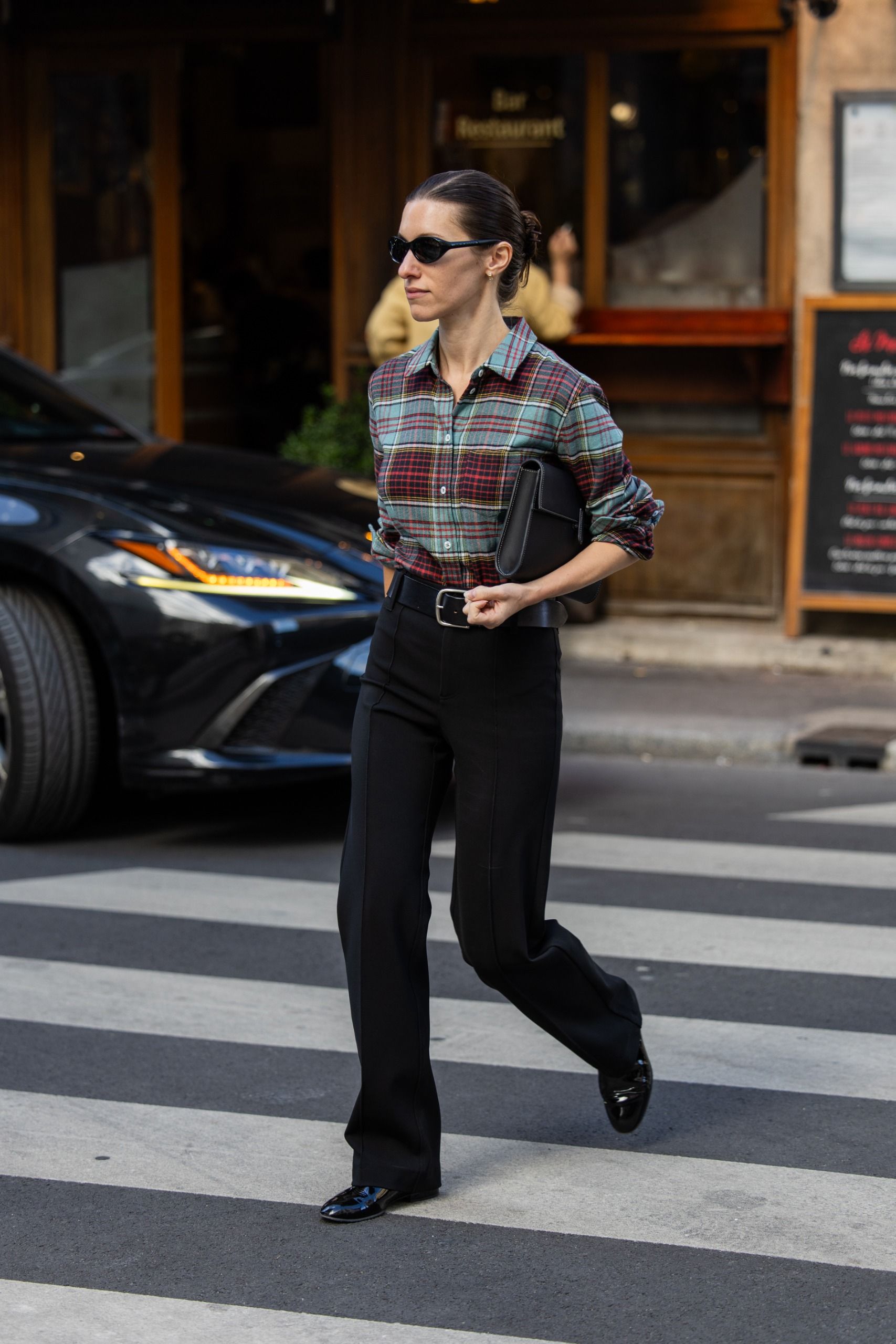 Flannel shirt street style outfit