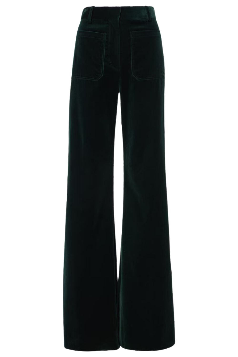 Victoria Beckham Alina high-rise velvet flared pants