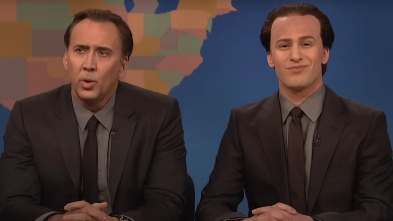 Nicolas Cage and Andy Samberg as Nicolas Cage on SNL