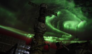 photo of green aurora displays