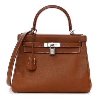 Hermes Barenia Faubourg Kelly Retourne 28 Fauve