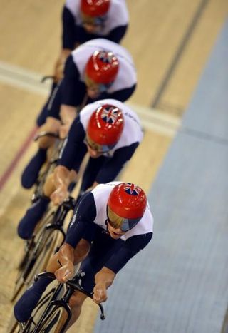 Great Britain's men's team pursuit squad set a new world record in the qualifying round at the Olympic Games.