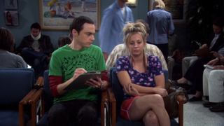 Sheldon and Penny in The Big Bang Theory Season 3