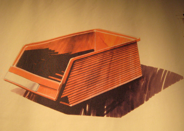 Sketch by Hannu Kahonen, winner of the Kaj Franck Design Prize, at Habitare