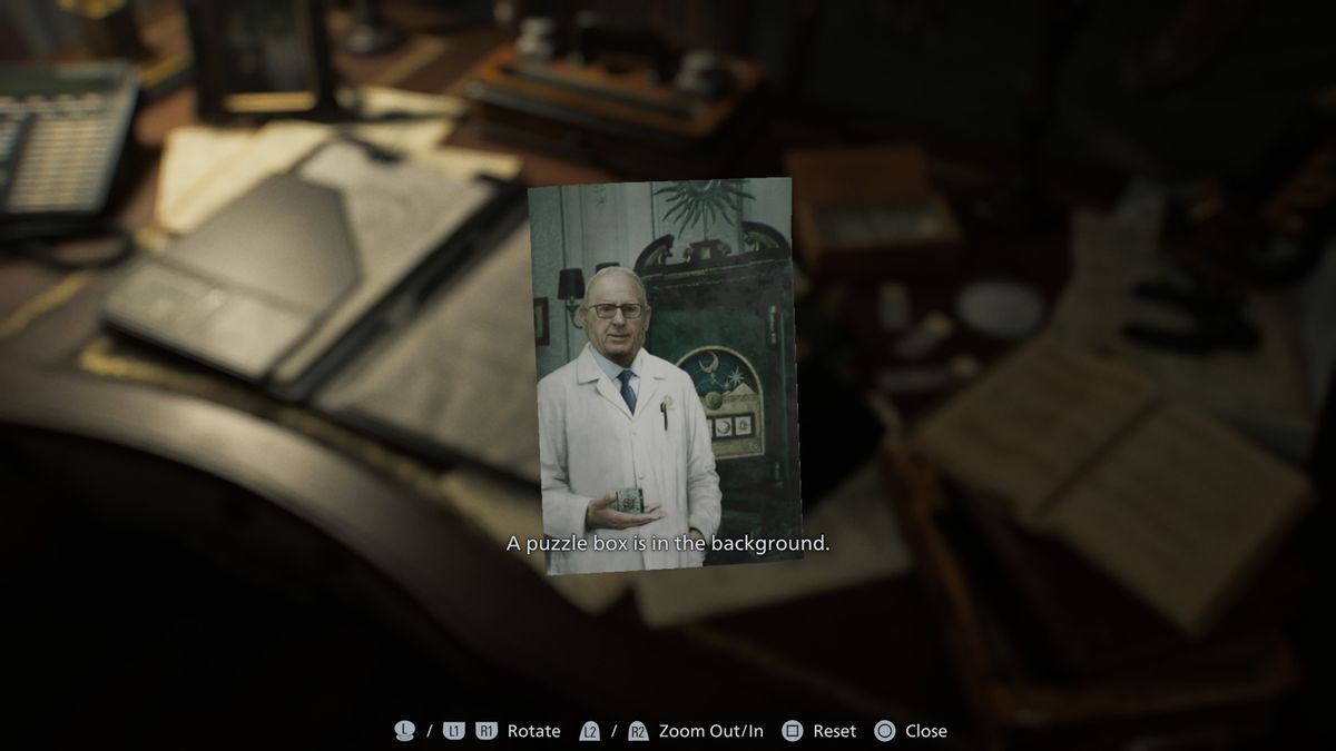 Resident Evil Requiem puzzle box - Photograph