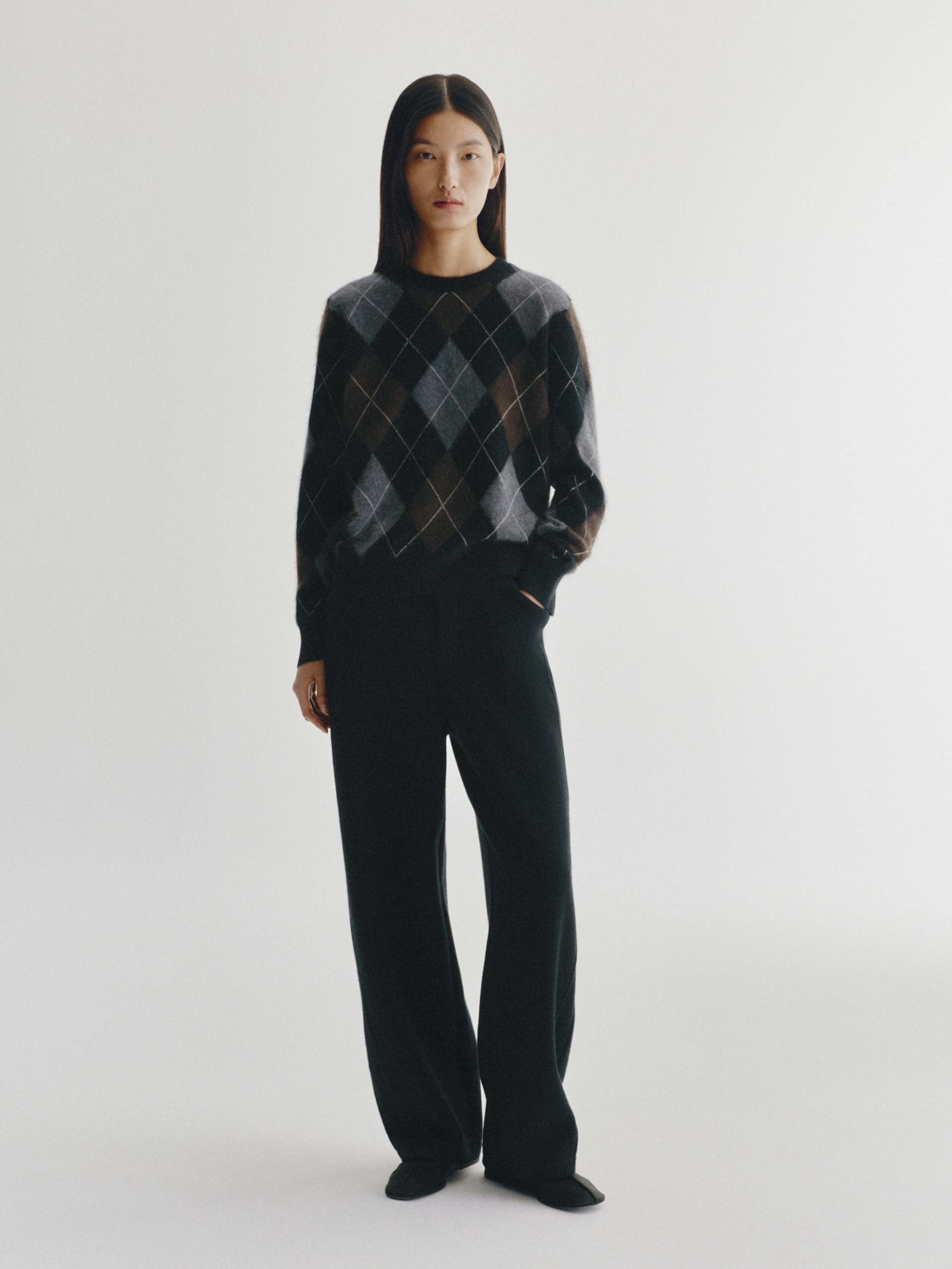 Margy Sweater Black Graphite Wood | Cashmere | Lisa Yang