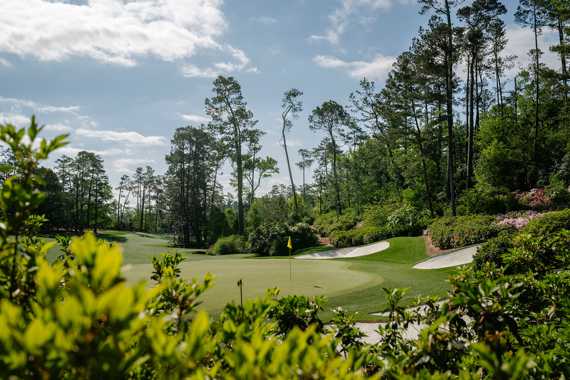The 13th green at Augusta National Golf Club