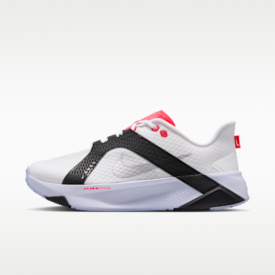 Nike Hybrid Rn Men's Training Shoes - White/black/laser Crimson/metallic Silver - Size 6