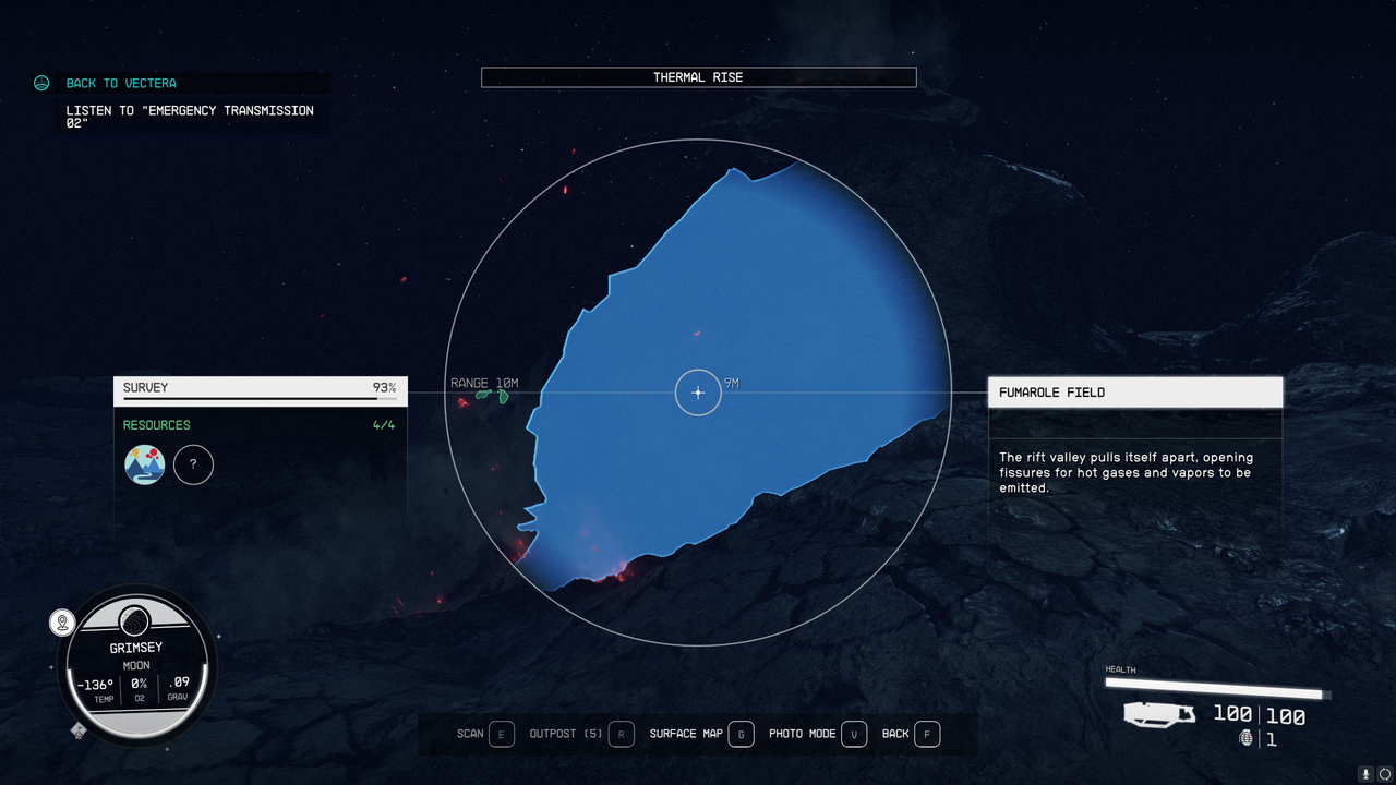 Starfield scanning
