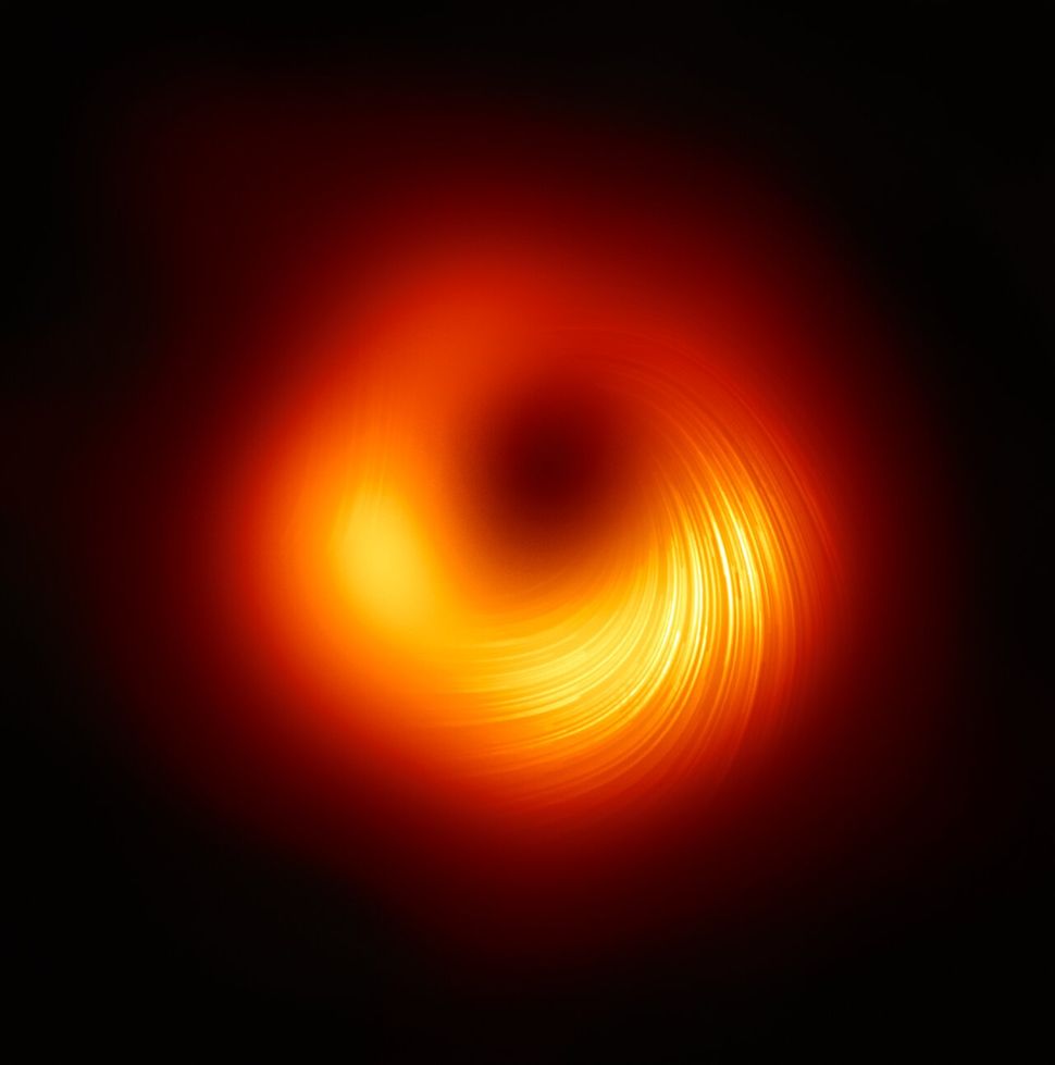 First image of a black hole gets a polarizing update that sheds light on magnetic fields