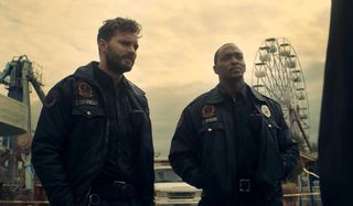 Jamie Dornan and Anthony Mackie in Synchronic