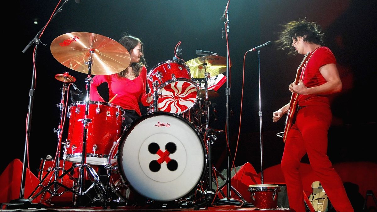 Musicians Meg White and Jack White of the White Stripes