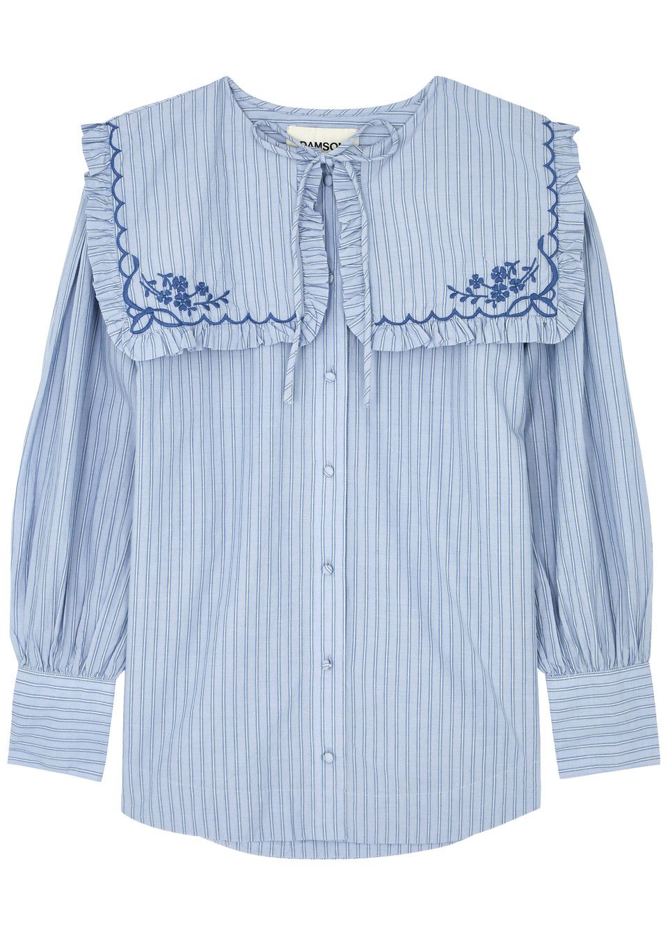 Damson Madder, Nordine Striped Cotton Blouse