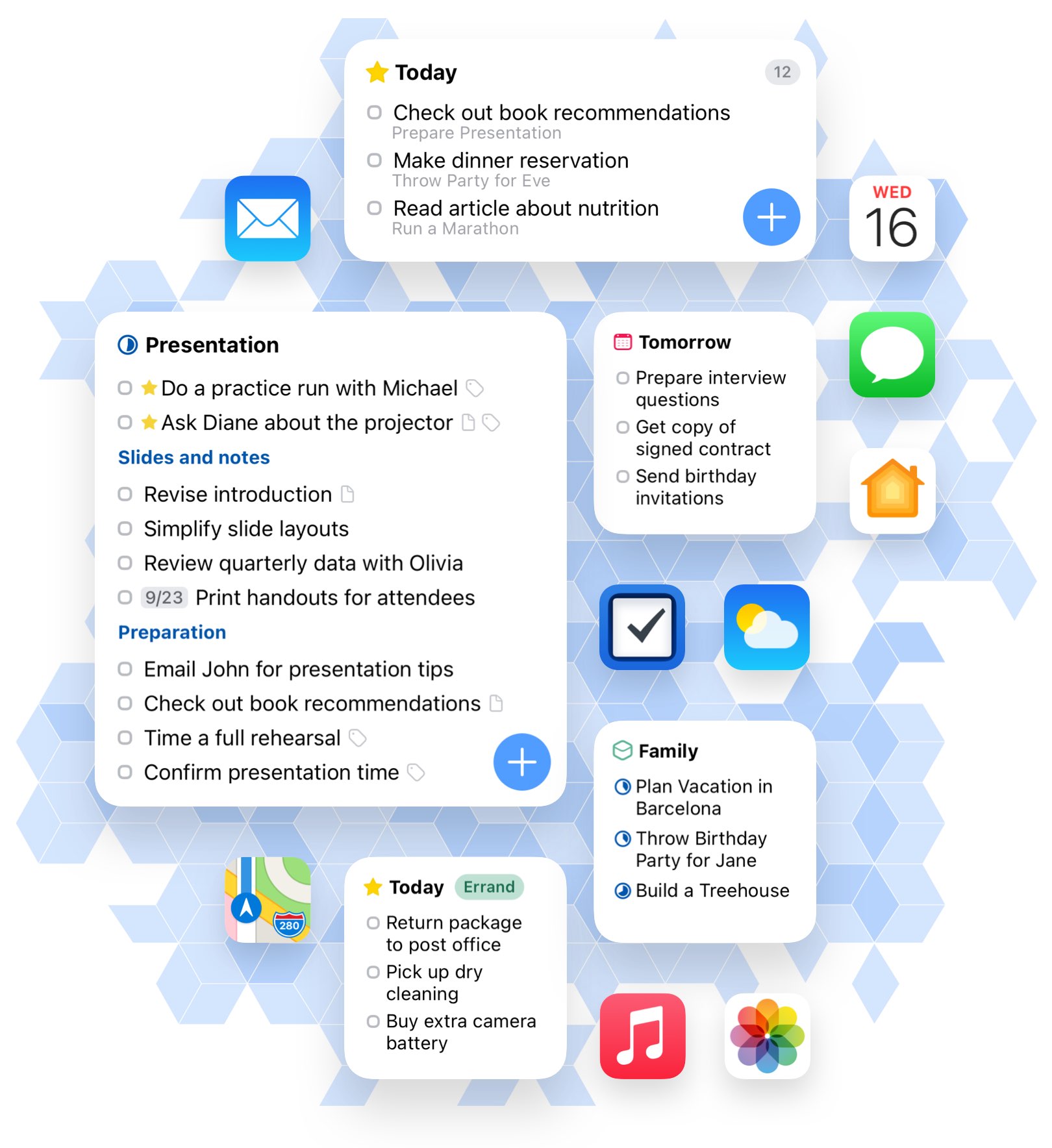 Things Widgets In A Grid