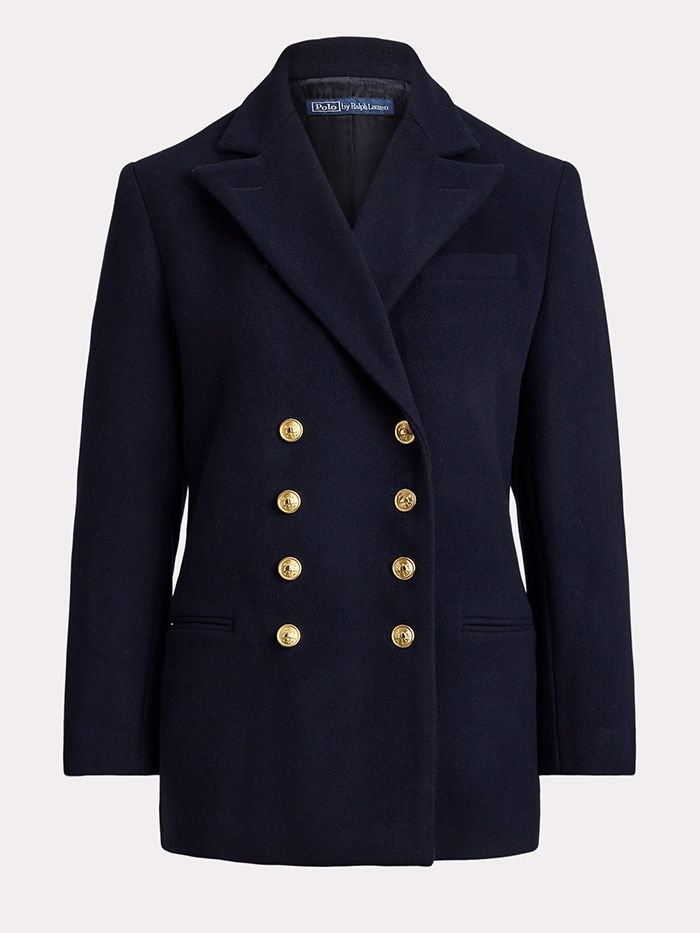 Polo Ralph Lauren, Double Breasted Wool Melton Blazer