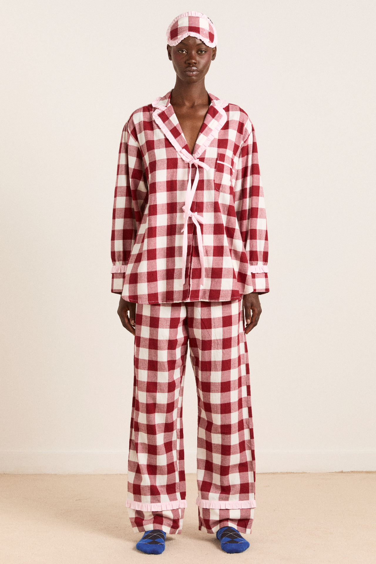 Antonella Pj Set - Burg Gingham