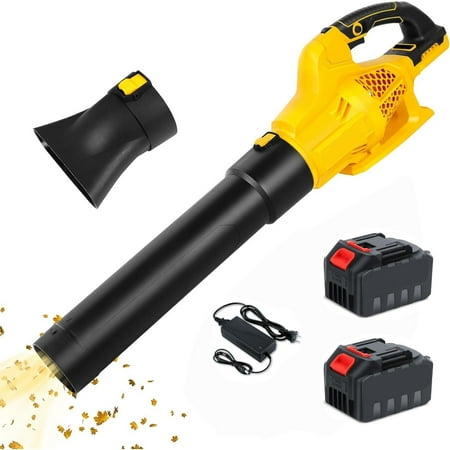 Bn-Link Cordless Leaf Blower, 20v Electric Leaf Blower With 6 Speed Settings, 2 X 1.5ah High Capacity Battery Powered, for Lawn Care Patio Cleaning