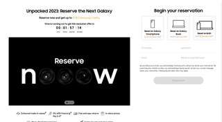 Samsung book preorders on Samsung website