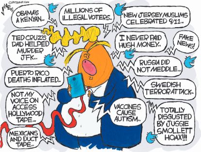 Political&nbsp;Cartoon&nbsp;U.S. Trump Twitter Jussie Smollett Stormy Daniels&nbsp;Border Wall&nbsp;Russia Investigation