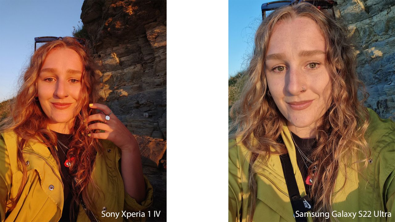 Sony Xperia 1 IV vs Samsung Galaxy S22 Ultra selfies