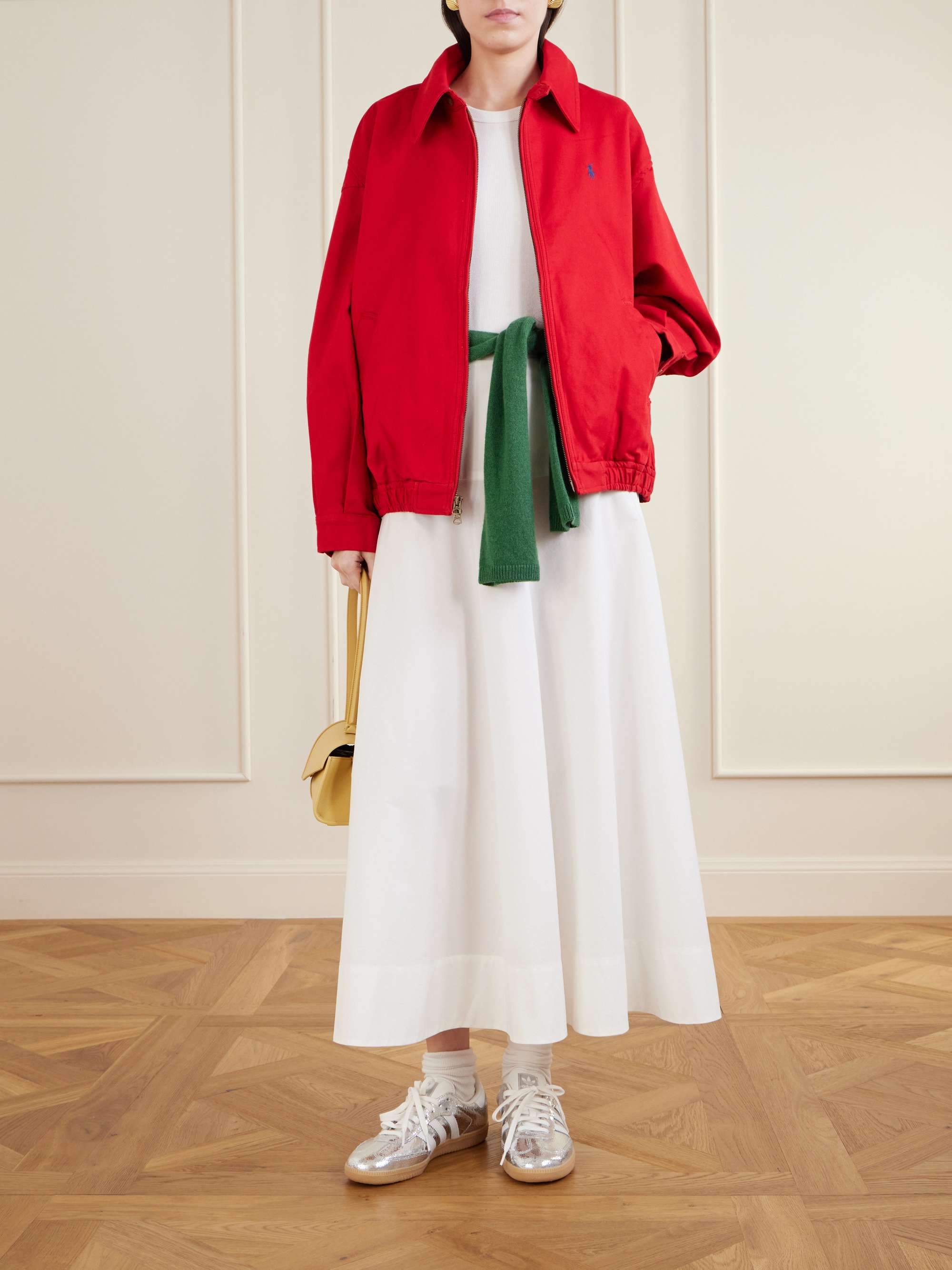 Embroidered Cotton Bomber Jacker