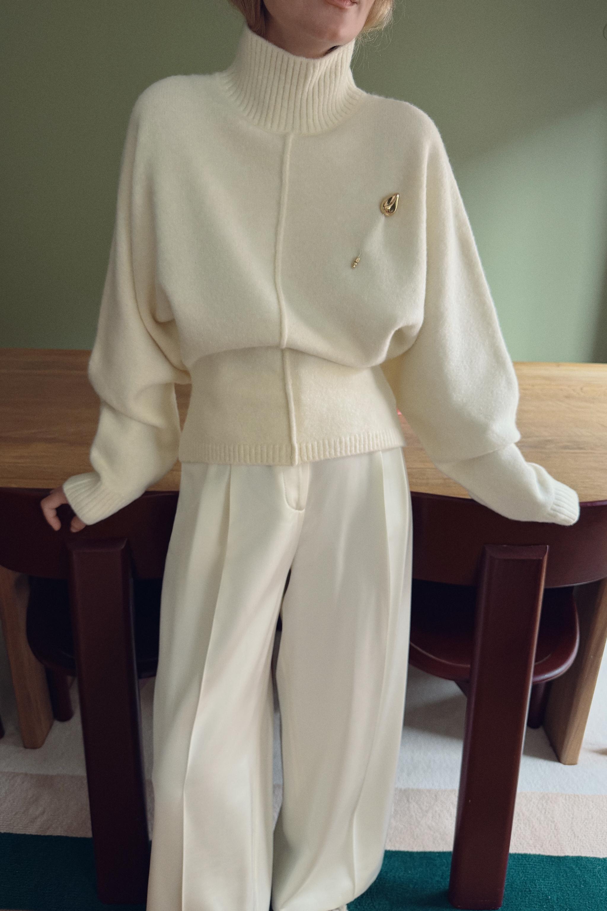 Soft Knit High Neck Jumper